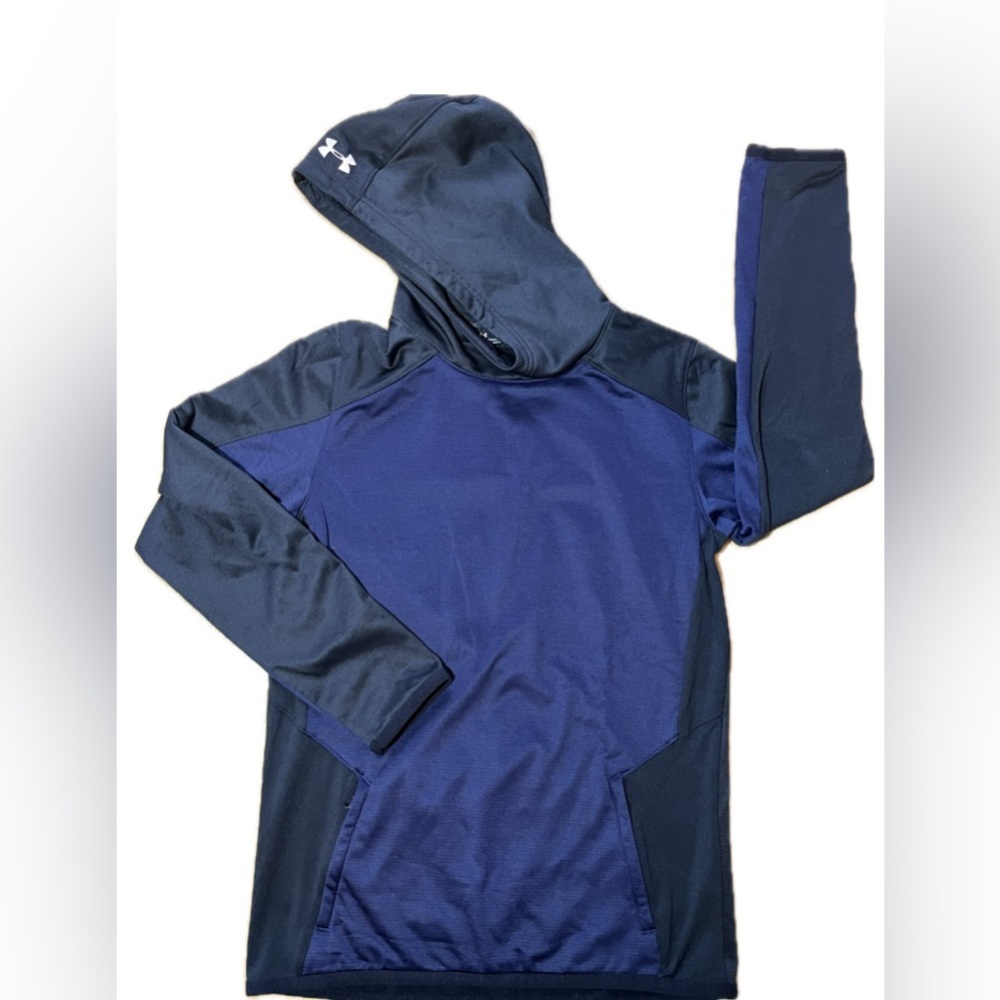BOYS Under Armour Fleece Pullover Hoodie Mid Weight Cold Gear Reactor YXL